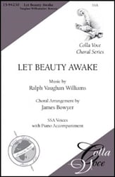 Let Beauty Awake SSA choral sheet music cover